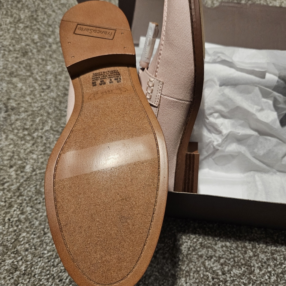 Franco Sarto Blush Pink Tassel Loafers - Picture 3 of 6